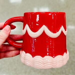 Target Bullseye Playground Valentine’s Day Red Frosted Cake Ceramic Mug